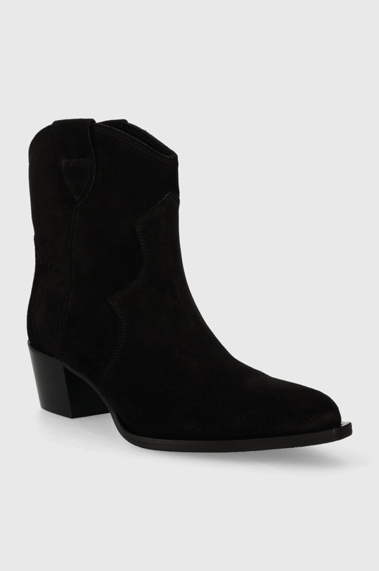 Charles Footwear cizme de cowboy din piele intoarsa Viola Viola.Western.B.L.B negru ZW23