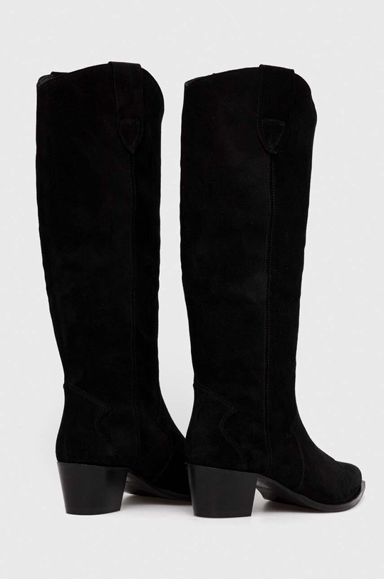Obuwie Charles Footwear kozaki zamszowe Viola Viola.Western.B.H.B czarny