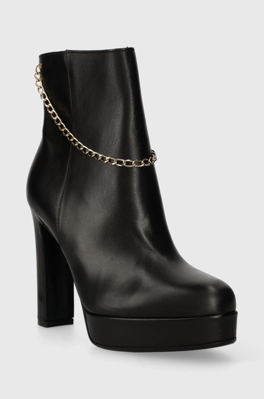 Wojas cizme de piele 5521051 negru ZW23