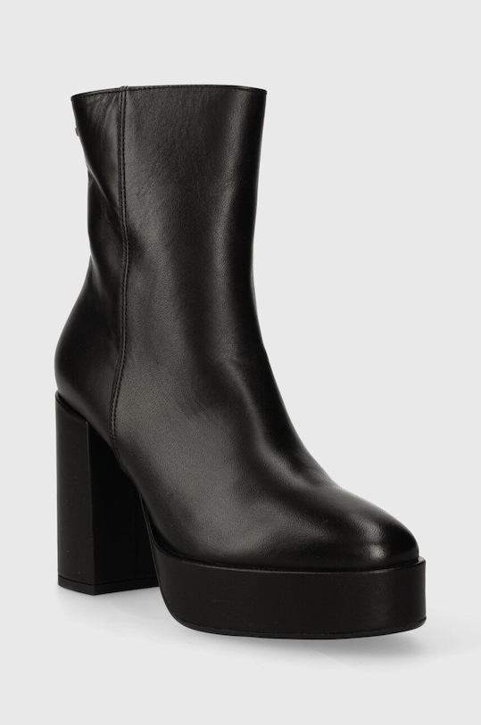 Wojas botki skórzane 5521351 czarny ZW23