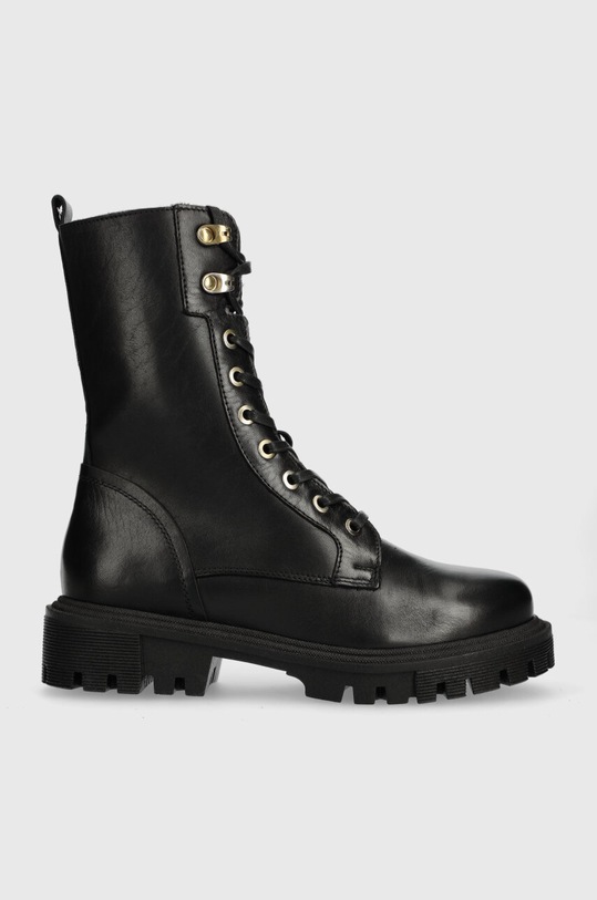 Wojas workery skórzane 5-8 cm czarny 6411751