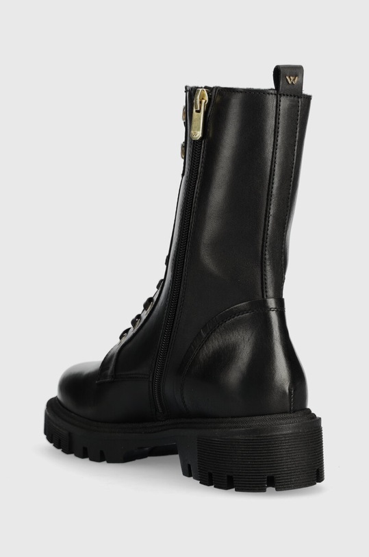 Obuwie Wojas workery skórzane 6411751 czarny