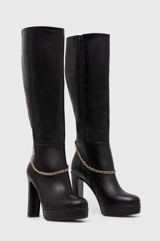 Wojas ghete de piele 7104351 negru ZW23