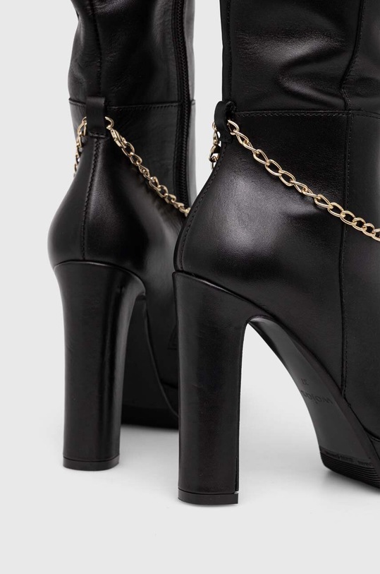 Încălțăminte Wojas ghete de piele 7104351 negru