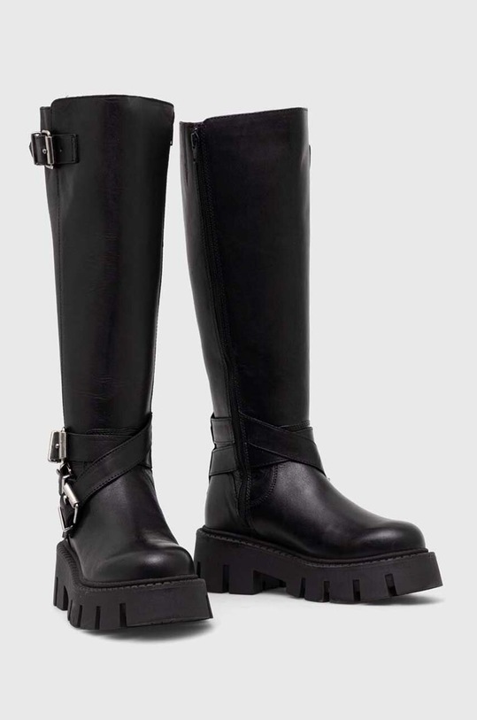 Wojas kozaki skórzane 7105351 czarny ZW23