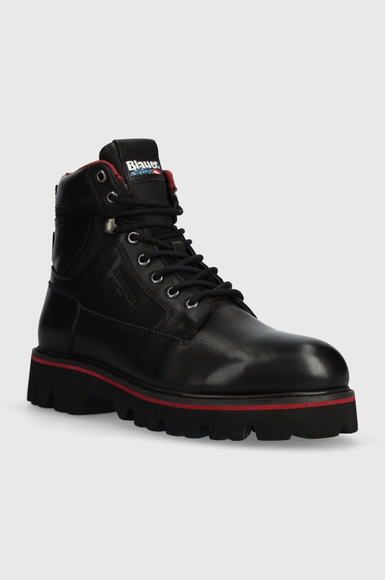 Blauer bocanci de piele RUSK F3RUSK01.LEA negru ZW23