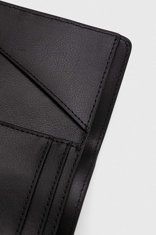 Usnjena denarnica Volcom črna D6032303.BLK