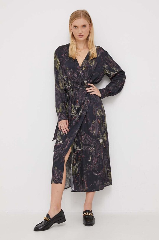 Mos Mosh rochie midi negru 156040.
