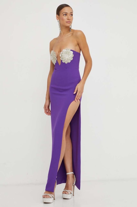 Φόρεμα Nissa RS14454 μωβ ZW23