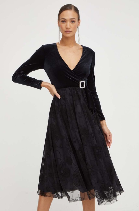 Nissa sukienka RS14372 czarny ZW23