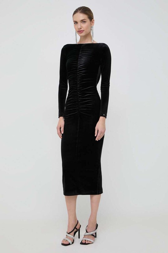 Nissa rochie spate descoperit negru RS14310