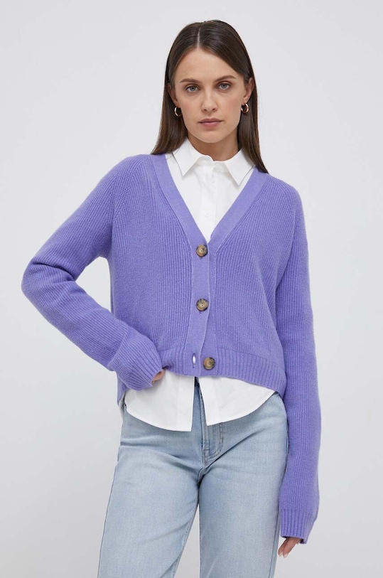 Rich & Royal cardigan medio spessore violetto 2307.173