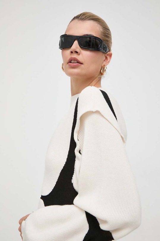 Vuneni pulover Liviana Conti F3W080 bež