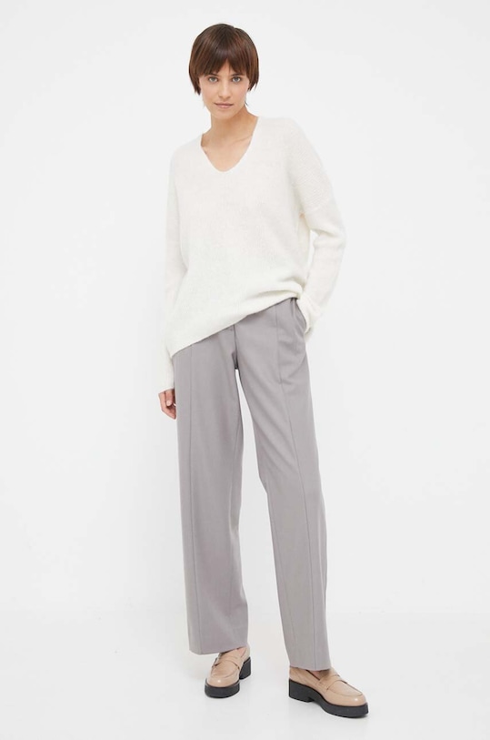 Шерстяной свитер Mos Mosh 153900 бежевый ZS25