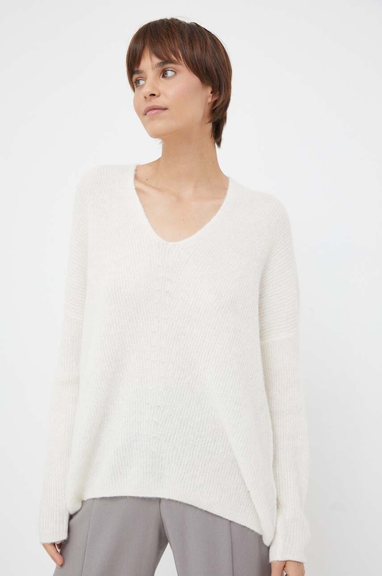 Шерстяной свитер Mos Mosh бежевый 153900