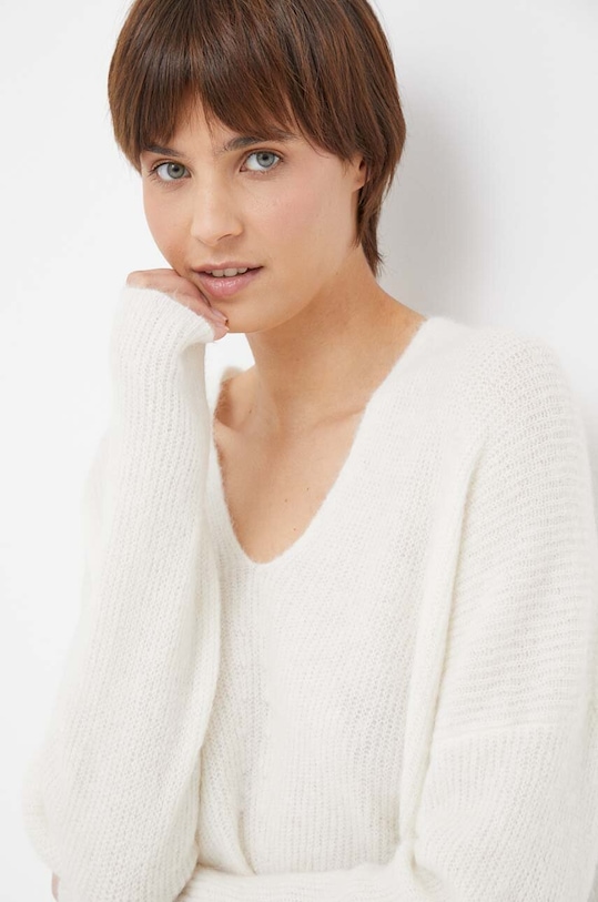 Шерстяной свитер Mos Mosh 153900 бежевый