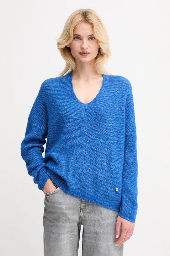 Vlněný svetr Mos Mosh modrá 153900