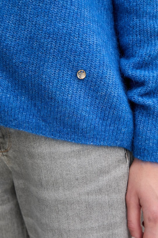 Vlněný svetr Mos Mosh 153900 modrá