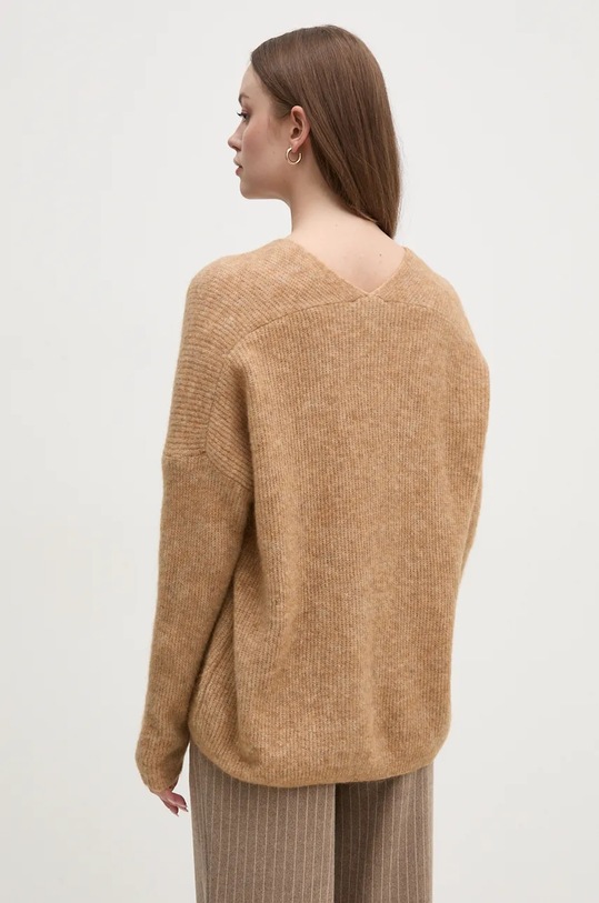 Odzież Mos Mosh sweter wełniany 153900 brązowy