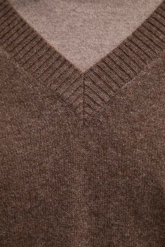 Mos Mosh pulover de lana 150790 maro