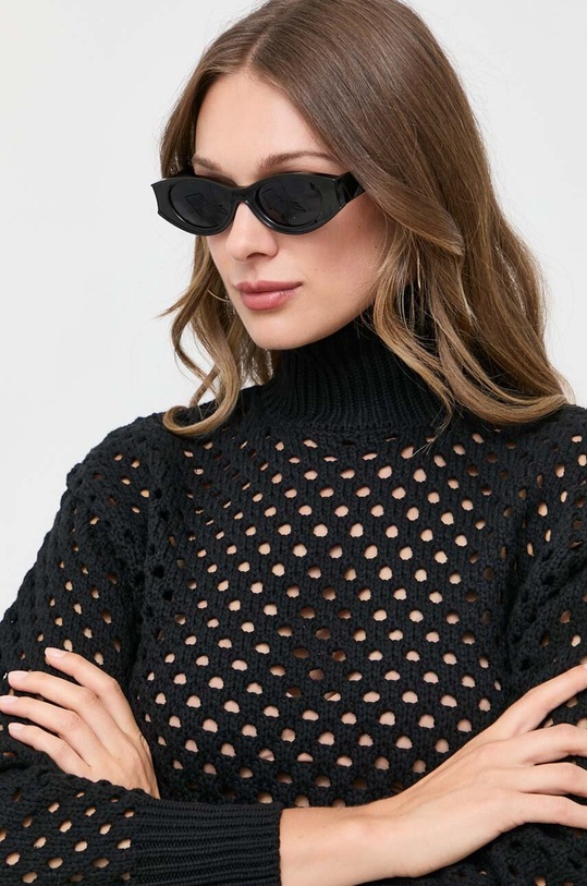 Πουλόβερ Silvian Heach μαύρο CVA23125MA