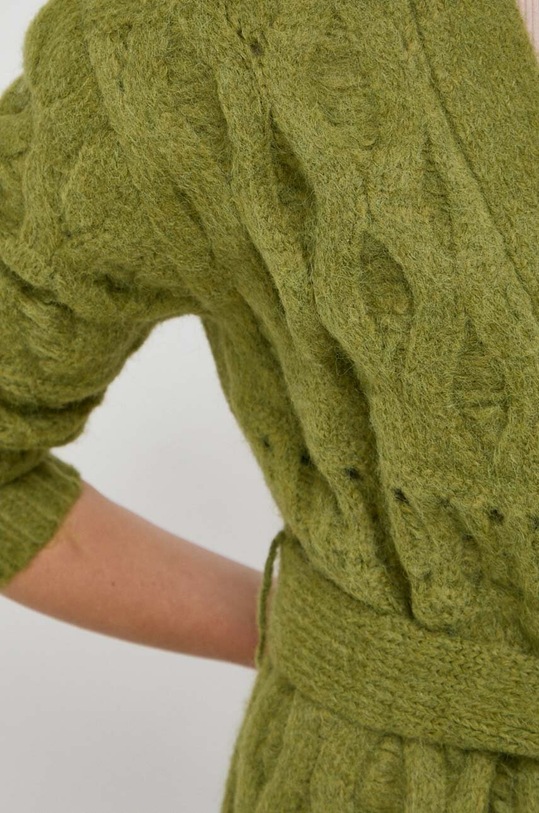 Silvian Heach kardigan z domieszką wełny CVA23131CD zielony