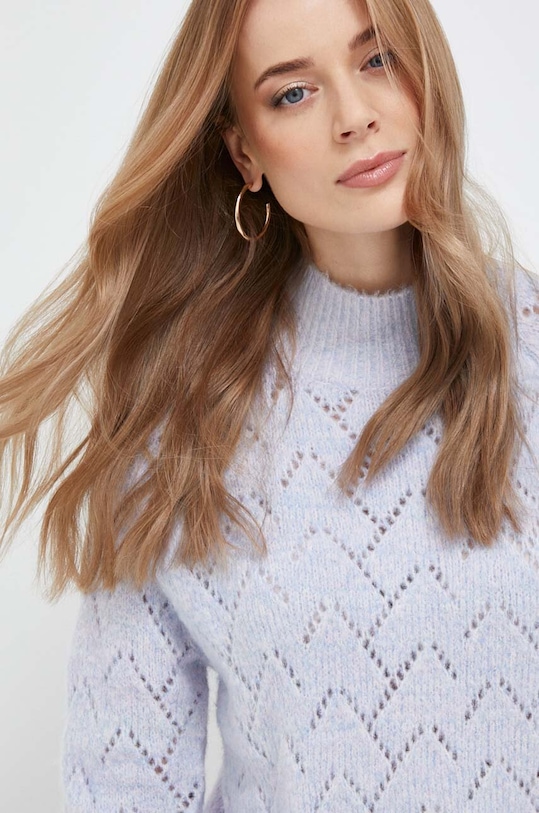 Silvian Heach pulóver sima kék GPA23178MA