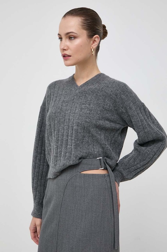 Svetr z vlněné směsi Beatrice B šedá 23FA8449COZY