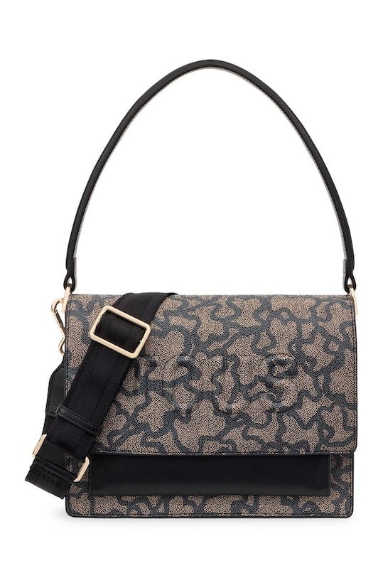 Τσάντα Tous Kaos Ikon Audree απομίμηση λείου δέρματος μαύρο 2001799553