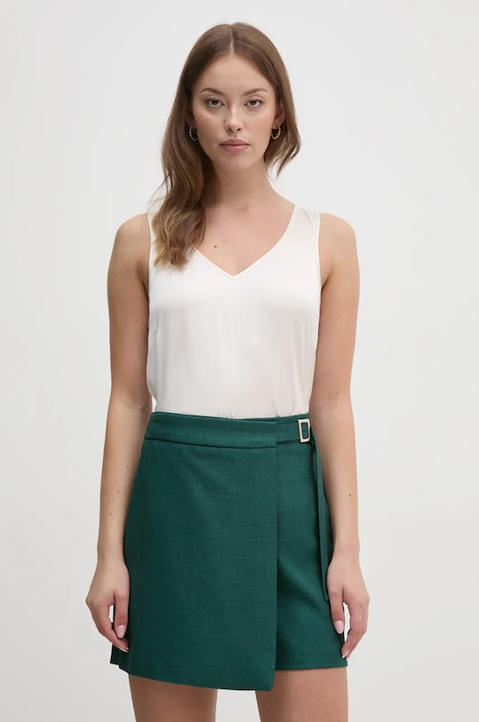 Mos Mosh top jedwabny z elastanem beżowy 153590.