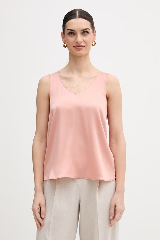 Μεταξωτό τοπ Mos Mosh πορτοκαλί 153590.