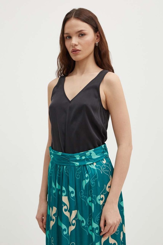 Mos Mosh top jedwabny czarny 153590.