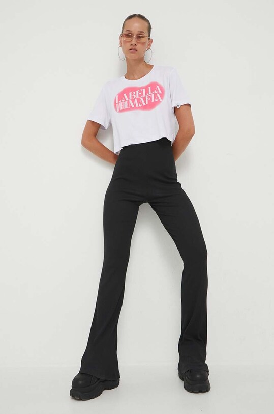LaBellaMafia t-shirt LB.28504 biały ZW23
