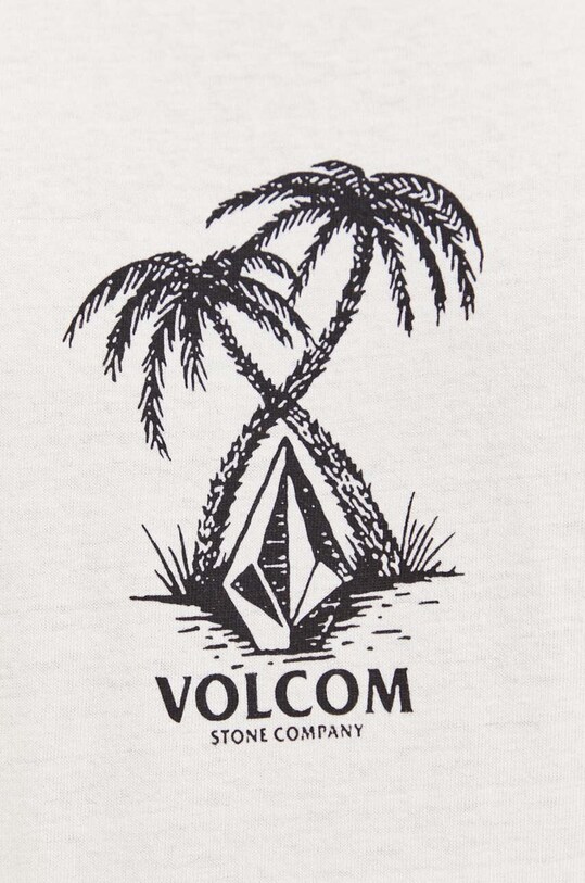 Volcom t-shirt bawełniany A4332312.DWH beżowy