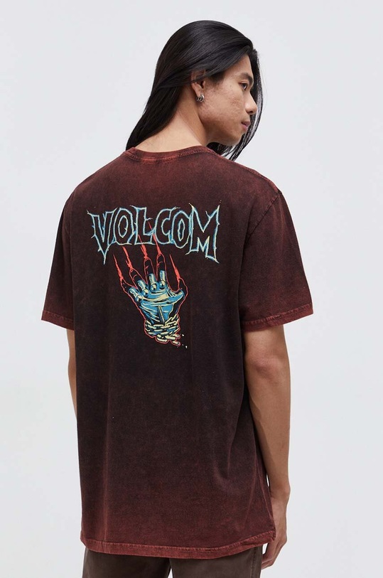 Odzież Volcom t-shirt bawełniany x MAX SHERMAN A5232309.TDY czerwony
