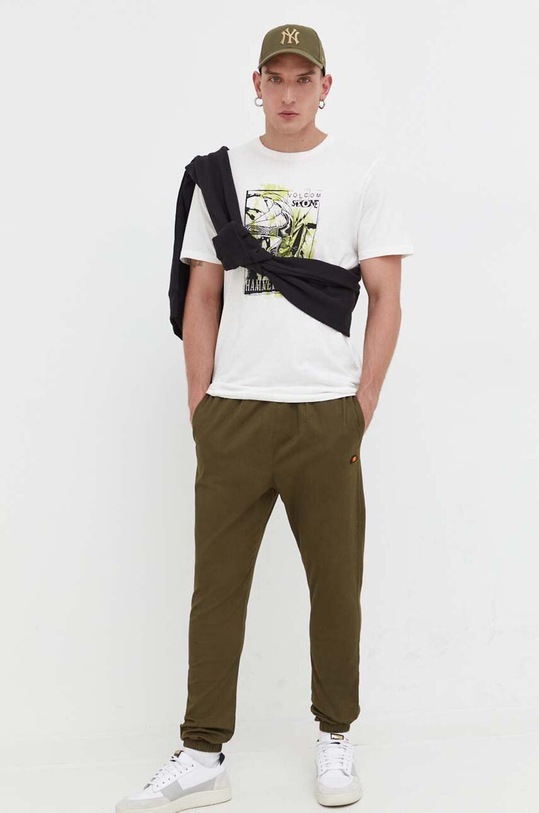 Βαμβακερό μπλουζάκι Volcom A5032306.OFW μπεζ ZW23