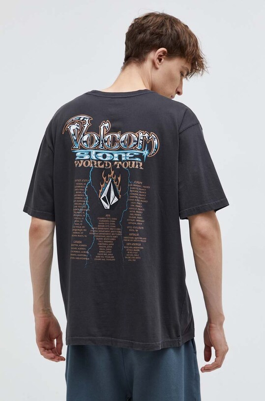 Oblačila Bombažna kratka majica Volcom A5232303.STH siva