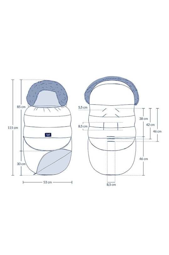 Spacák do kočárku La Millou Combo 149320.Spi modrá ZW24