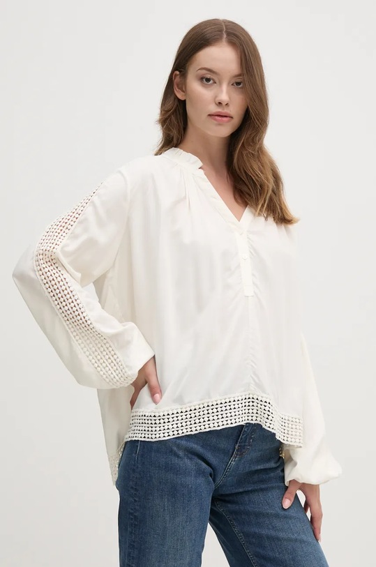 Mos Mosh bluzka casual beżowy 165410