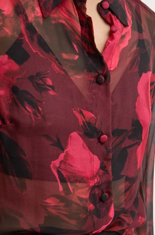 Hedvábné tričko Blugirl Blumarine RF4119.T3948 růžová