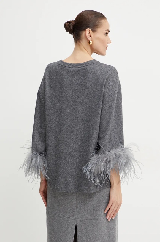 Odzież Liviana Conti sweter wełniany L4WN05 szary