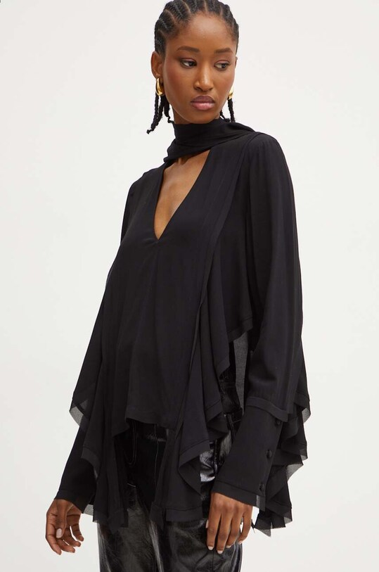 Silvian Heach bluza BIZOT negru CVA24008BL