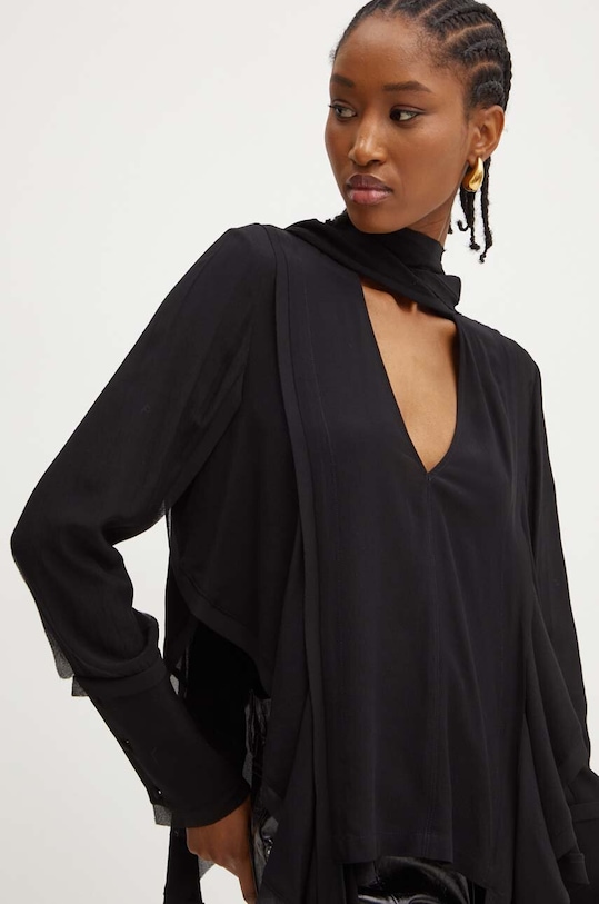 Silvian Heach bluzka BIZOT CVA24008BL czarny