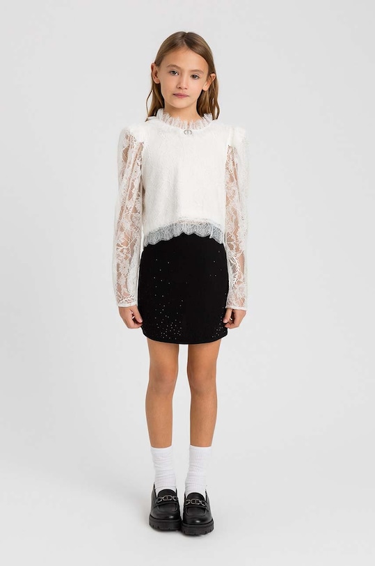 Dětská halenka Twinset dlouhý bílá 242GJ2120