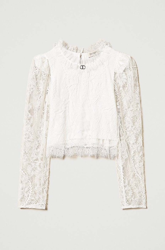 Dětská halenka Twinset 242GJ2120 bílá ZW24