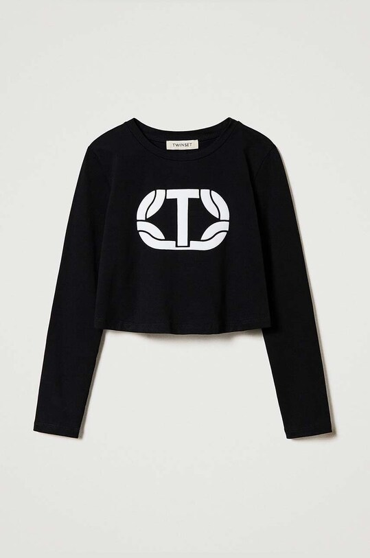 Twinset longsleeve copii 242GJ2032 negru ZW24