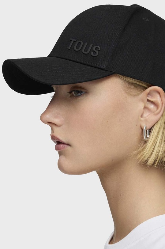 Tous czapka z daszkiem bawełniana 2002136151 czarny