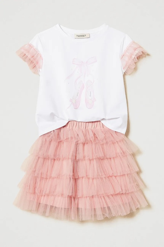 Twinset komplet dziecięcy tkanina biały 251GJ2QS2.128.170