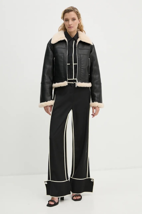 Vunena košulja Day Birger et Mikkelsen Tessa - Refined Suiting Blend DAY65243500 crna ZW24