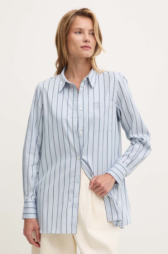 Mos Mosh camasa din bumbac cu modele albastru 164500